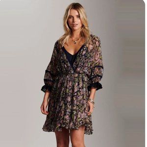 BRIONY MARSH •Flora Dress Metallic w/ Black Lace